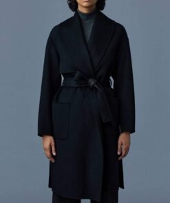 Women’s Thalia Black Wool Coat