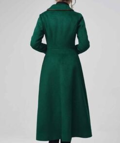 Women’s Green Maxi Wool Coat