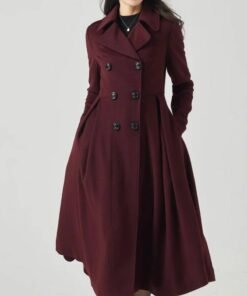 Women’s Swing Double Breasted Wool Coat