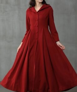 My Fair Lady Hooded Wool Coat