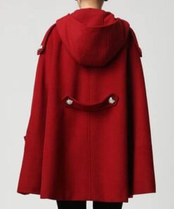 Women’s Classic Wool Hooded Cape Coat