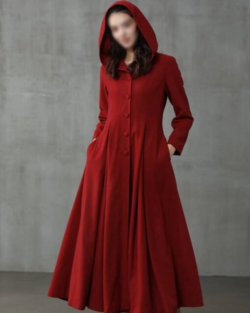 My Fair Lady Hooded Wool Coat