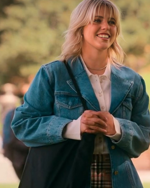 The Sex Lives Of College Girls S03 Renee Rapp Denim Blazer