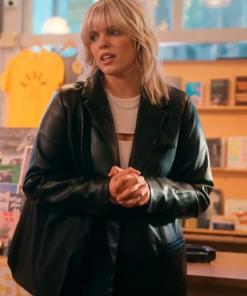 The Sex Lives Of College Girls S03 Renee Rapp Leather Coat