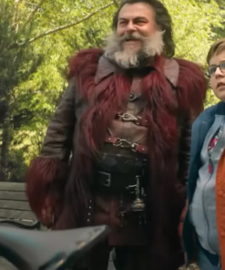 Dear Santa 2024 Jack Black Leather Shearling Fur Coat