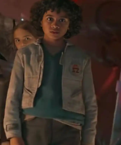 Star Wars Skeleton Crew Wim Grey Buttoned Jacket