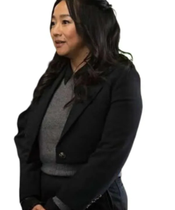 Ruby Laid 2024 Black Cropped Blazer