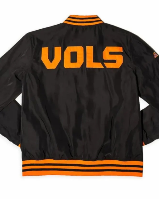 Tennessee Volunteers Dark Mode Black Varsity Jacket