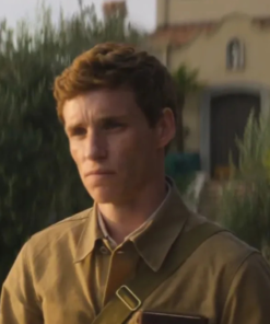 The Day of the Jackal Eddie Redmayne Brown Cotton Jacket