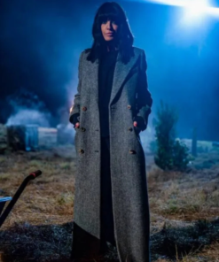 Claudia Winkleman The Traitors UK 2024 Grey Coat