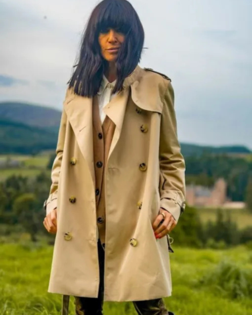 The Traitors UK 2024 Claudia Winkleman Beige Coat