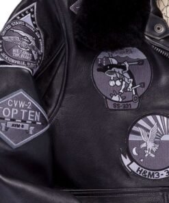 Top Gun Bomber Black Jacket