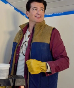 Wes Brown Deck The Walls Brown And Blue Vest