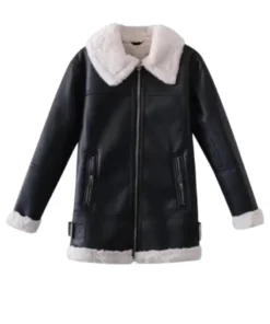 Women B3 Shearling Leather Coat