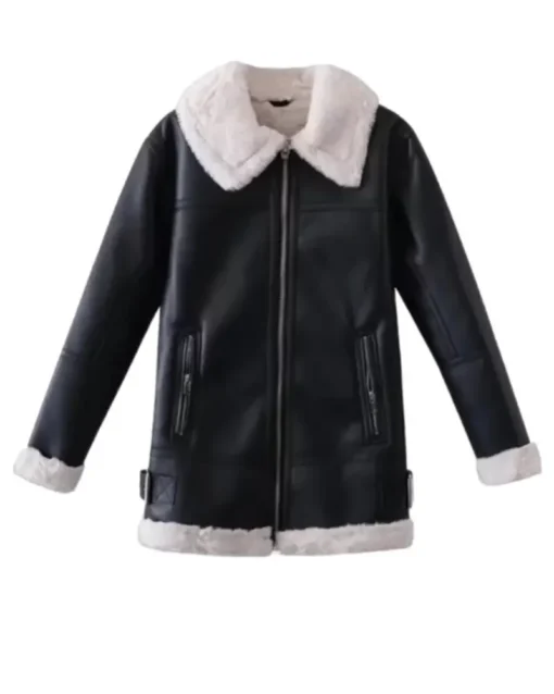 Women B3 Shearling Leather Coat