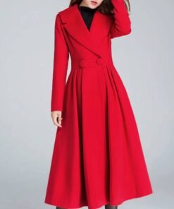 Women’s 1950s Princess Maxi Wool Coat