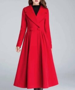 Women’s 1950s Princess Maxi Wool Coat
