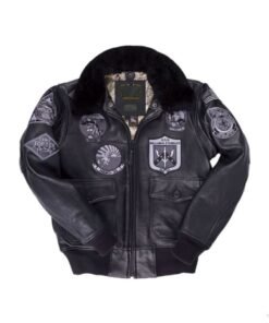 Top Gun Bomber Black Jacket