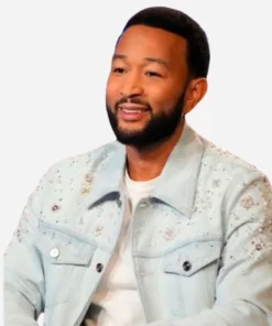 The Voice S27 John Legend Blue Embellished Denim Jacket