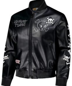Looney Tunes Freeze Max Tweety Bones Black Full-zip Varsity Jacket