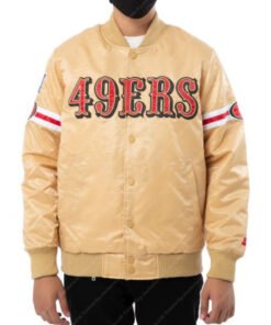 SF 49ers Football Club Gold Striped Jacket