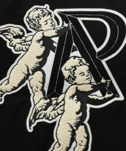 Represent Cherub Wool Varsity Jacket Black College Jackets