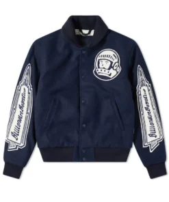 Billionaire Boys Club Heart and Mind Blue Varsity Jacket
