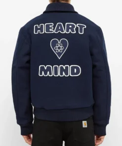 Billionaire Boys Club Heart and Mind Blue Varsity Jacket