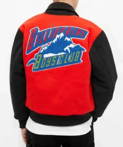 Billionaire Boys Club Mountain Letterman Logo Jacket