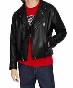 Divine Black Moto Hooded Jacket