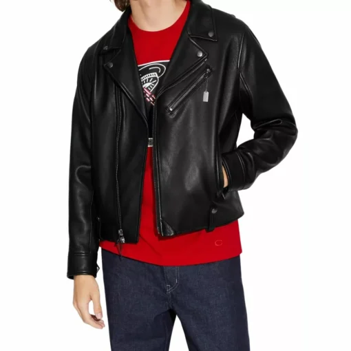 Divine Black Moto Hooded Jacket