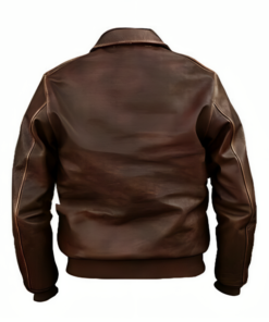 Men’s Air Force Flight Aviator Brown Distressed Leather Jacket