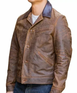 Charles Brown Cowboy Leather Jacket