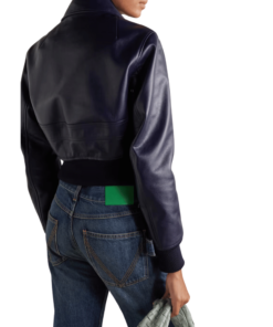 Womens Midnight Blue Textured Jacket