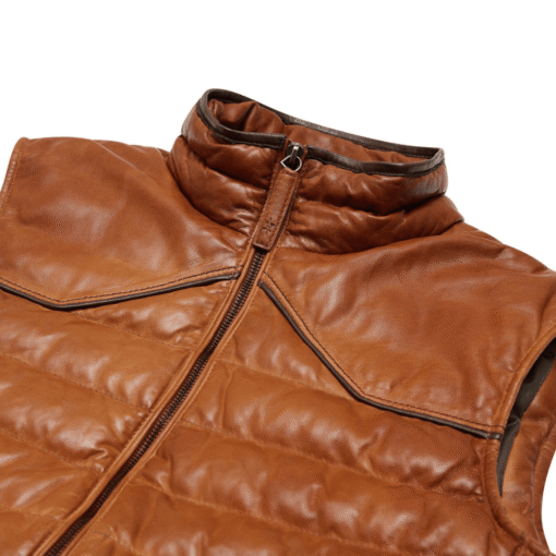 Men’s Brown Real Leather Vest