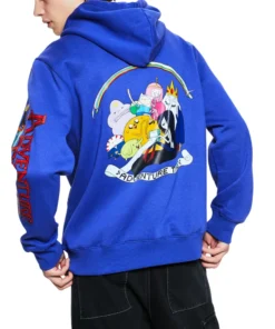 Mens Cotton Blue Regular Hoodie