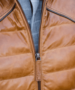 Men’s Brown Real Leather Vest