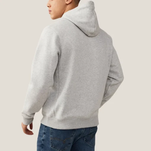 Mens Pullover Grey Light Hoodie