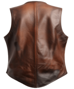 Vintage Men’s Brown Leather Vest