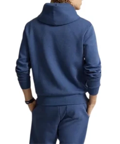 Mens Pullover Blue Hoodie