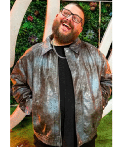 American Idol S23 Che Leather Bomber Jacket