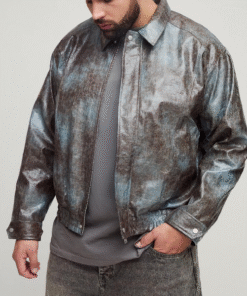 American Idol S23 Che Leather Bomber Jacket