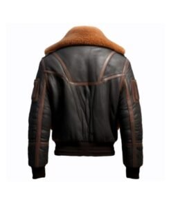 Men’s Brown B3 Bomber Aviator Leather Jacket
