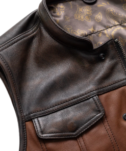 Gunner Mens Motorcycle Leather vest