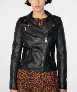 Madeline Asymmetrical Leather Jacket