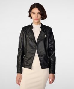 Monica Asymmetrical Leather Jacket