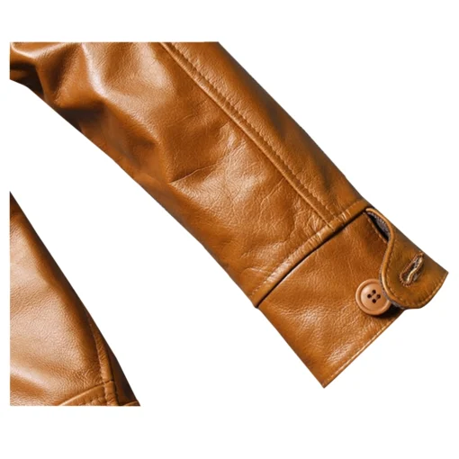 Men’s Brown and Black Vintage Leather Jacket