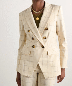 Days of Our Lives 2025 Lauren Koslow Grid Check Blazer