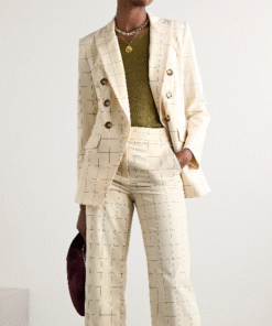 Days of Our Lives 2025 Lauren Koslow Grid Check Blazer