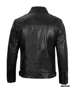 Vintage Black Mens Leather Jacket
